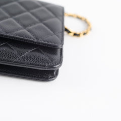 Chanel Caviar Wallet On Chain WOC Black 29 Series