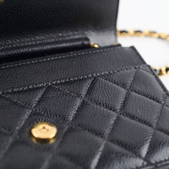 Chanel Caviar Wallet On Chain WOC Black 29 Series