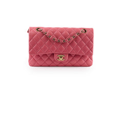 Chanel Caviar Medium Medium/Large Classic Flap Iridescent Pink