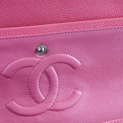 Chanel Caviar Medium Medium/Large Classic Flap Iridescent Pink