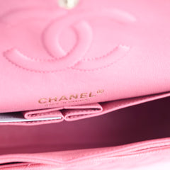 Chanel Caviar Medium Medium/Large Classic Flap Iridescent Pink