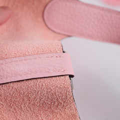 Hermes Rose Sakura Picotin 18 Clemence Leather U Stamp