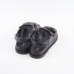 Chanel Dad Sandals Black Size 38