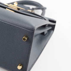 Hermes Kelly 28 Gris Misty Epsom Permabrass HW W Stamp