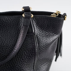 Gucci Soho Leather Tote Black
