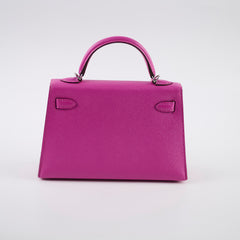 Hermes Mini Kelly Epsom Magnolia PHW 2018