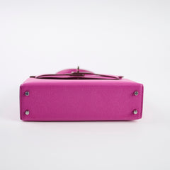 Hermes Mini Kelly Epsom Magnolia PHW 2018