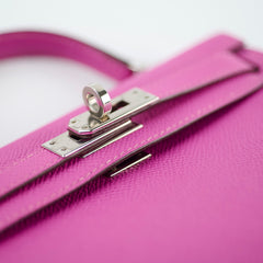 Hermes Mini Kelly Epsom Magnolia PHW 2018