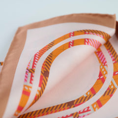 Hermes Scarf 42 x 42 Orange/Red