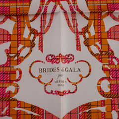 Hermes Scarf 42 x 42 Orange/Red