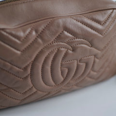 Gucci Small GG Marmont Camera Bag Dusty Pink