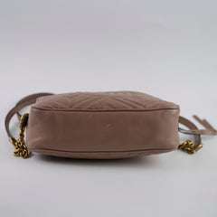 Gucci Small GG Marmont Camera Bag Dusty Pink
