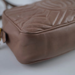 Gucci Small GG Marmont Camera Bag Dusty Pink