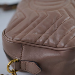 Gucci Small GG Marmont Camera Bag Dusty Pink
