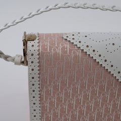 Christian Dior Vintage D'Trick Shoulder Bag Light Pink/White