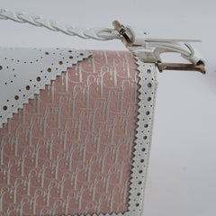 Christian Dior Vintage D'Trick Shoulder Bag Light Pink/White