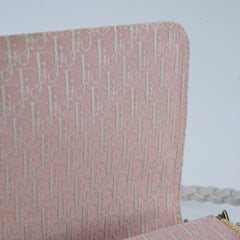 Christian Dior Vintage D'Trick Shoulder Bag Light Pink/White