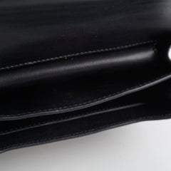 Prada Cahier Ostrich Crossbody Bag Teal/Black