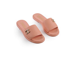 Chanel Sandals Peach Size 38.5