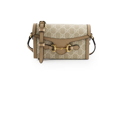 Gucci Horsebit 1955 Crossbody Bag Beige