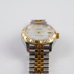 Rolex Two Toned 31mm Datejust Mother of Pearl with Diamond Dial Watch 278273 2022