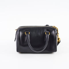 Prada Mini Saffiano Crossbody Bag Black