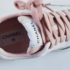 Chanel Sneakers White/Pink Women Size 38