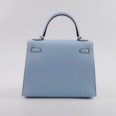 Hermes Kelly 25 Epsom Sellier Blue Brume Y Stamp