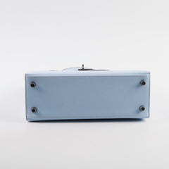 Hermes Kelly 25 Epsom Sellier Blue Brume Y Stamp