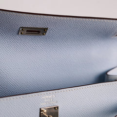 Hermes Kelly 25 Epsom Sellier Blue Brume Y Stamp