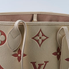 Louis Vuitton Empreinte Neverfull MM Monogram Cream