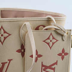 Louis Vuitton Empreinte Neverfull MM Monogram Cream