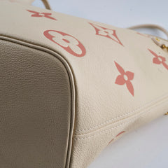 Louis Vuitton Empreinte Neverfull MM Monogram Cream