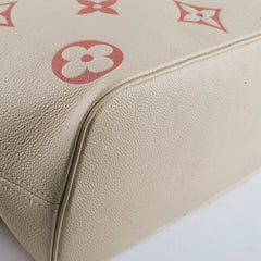 Louis Vuitton Empreinte Neverfull MM Monogram Cream