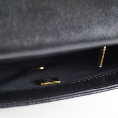 Chanel Seasonal Caviar Mini Flap Black Microchip