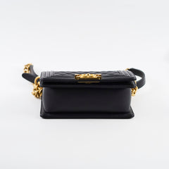 Chanel Small Boy Black Microchip