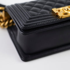 Chanel Small Boy Black Microchip