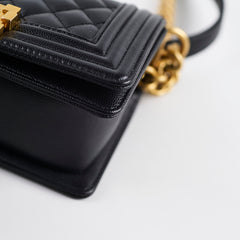 Chanel Small Boy Black Microchip