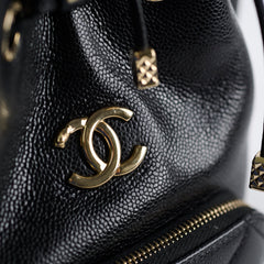 Chanel 25B Business Affinity Bucket Bag Black GHW
