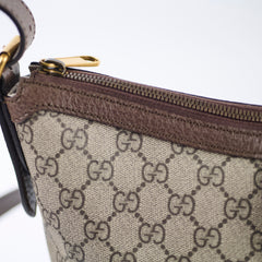 Gucci Ophidia Half-Moon Hobo Bag Brown