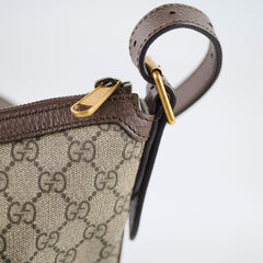 Gucci Ophidia Half-Moon Hobo Bag Brown