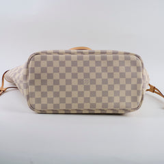 Louis Vuitton Neverfull MM Damier Azur (with Pouch)