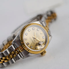 Rolex Datejust 26mm Two Toned with Diamond Dial Watch
