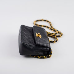 Chanel Mini Flap Crossbody Bag Black