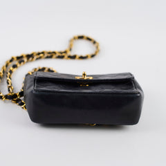 Chanel Mini Flap Crossbody Bag Black