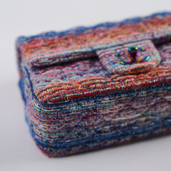 Chanel Mini Rectangular Tweed Multicolor/Purple