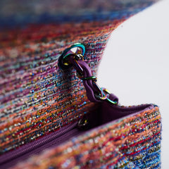 Chanel Mini Rectangular Tweed Multicolor/Purple