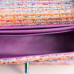 Chanel Mini Rectangular Tweed Multicolor/Purple