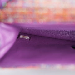 Chanel Mini Rectangular Tweed Multicolor/Purple