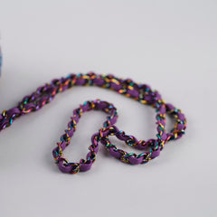 Chanel Mini Rectangular Tweed Multicolor/Purple